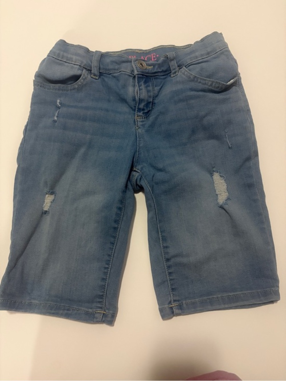 Children’s place distressed, jean shorts